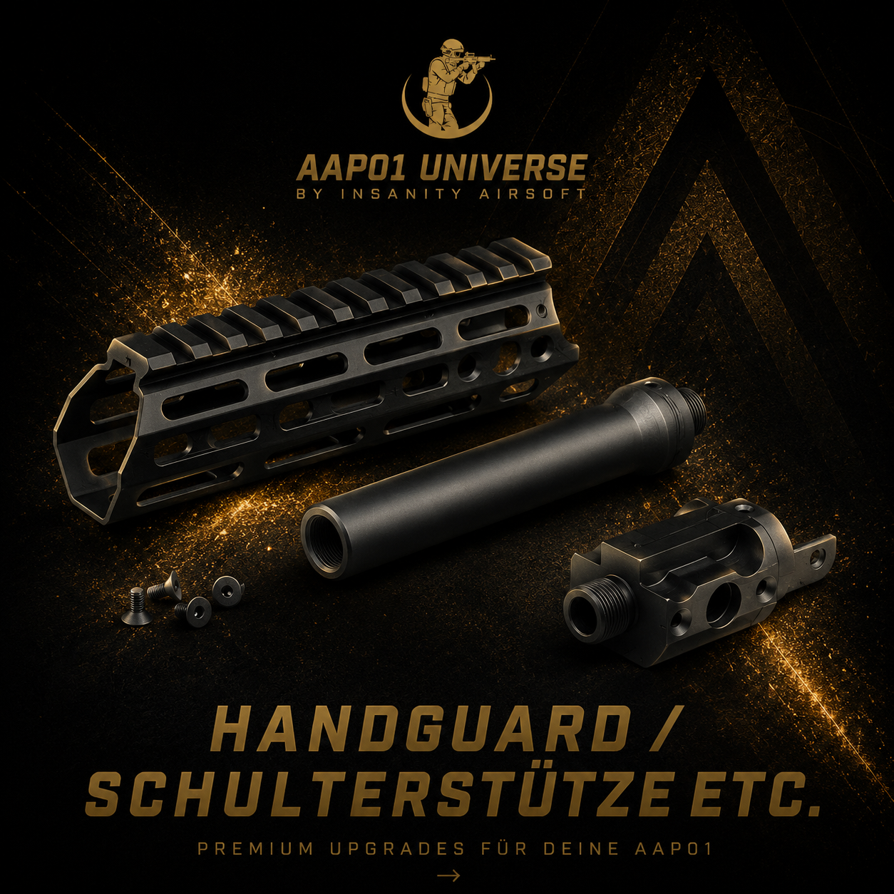 Hanguards und Schulterstützen