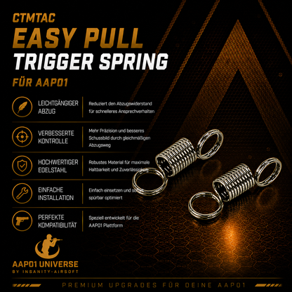 CTMTAC AAP01 Easy-Pull Trigger Spring - Silver