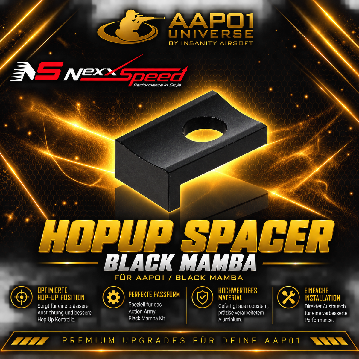 NexxSpeed Hopup Spacer für Black Mamba Kit