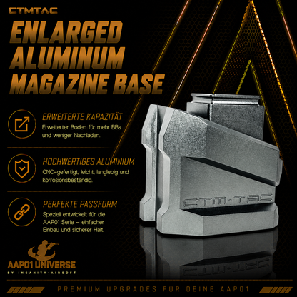 CTMTAC Enlarged Aluminum Magazine Base Plate AAP-01 und G-Series
