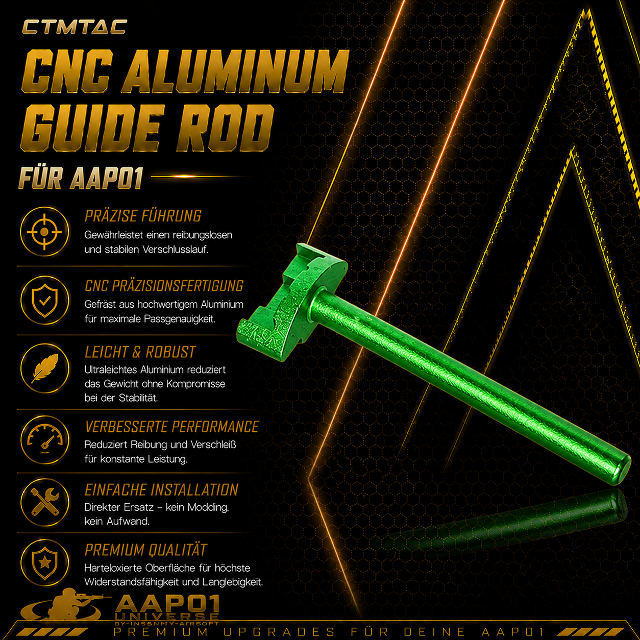 CTMTAC CNC Aluminium Guide Rod