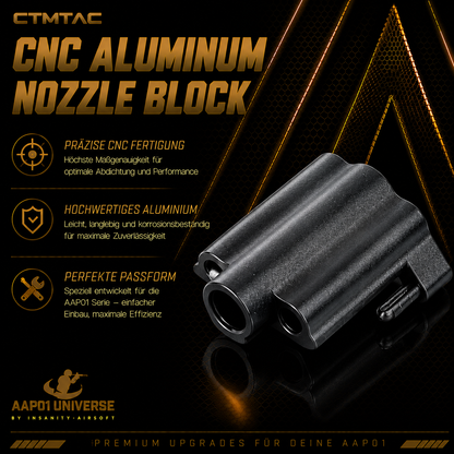 CTMTAC CNC Aluminum Nozzle Block für AAP-01