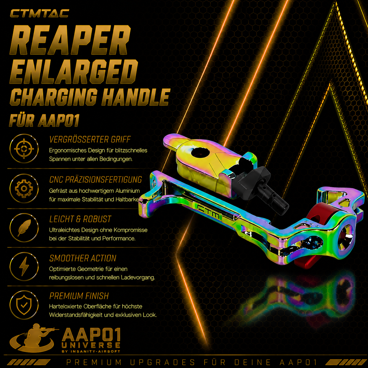CTMTAC REAPER AAP-01 Enlarged Charging Handle